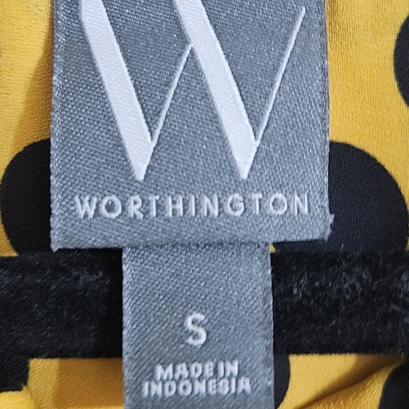 Worthington Tie Neck Blouse - Picture 3 of 5